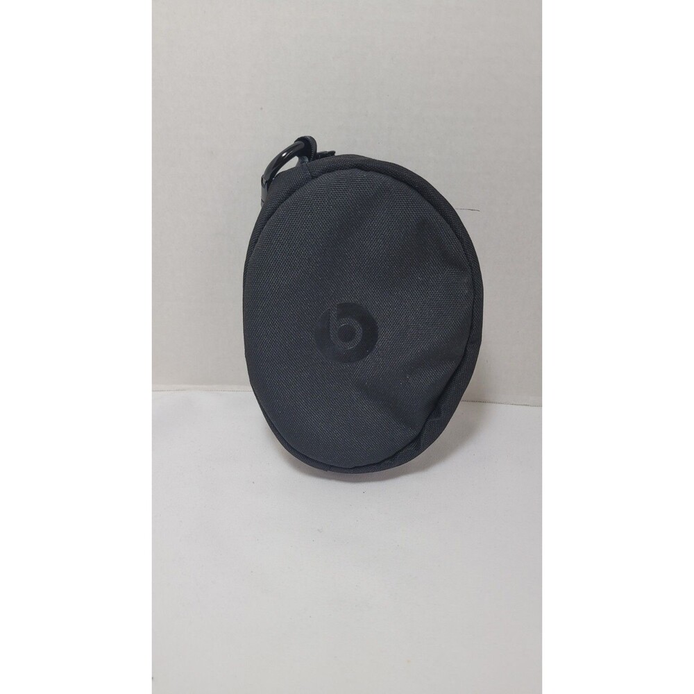 BEATS By Dr. Dre Headphones Soft Carry Case Zipper Black 4 X 6" Pre-Owned Travel